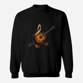 Acoustic Guitar Music Player Musician Guitarist Rock Sweatshirt - Thegiftio UK