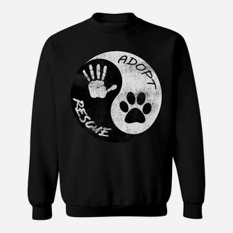 Adopt And Rescue Animal Tshirt For Animal Foster & Shelters Sweatshirt | Crazezy