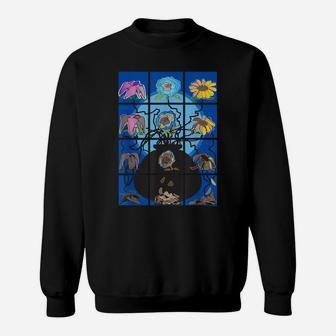 Aesthetic Clothing Soft Grunge Goth Flower Sweatshirt | Crazezy AU