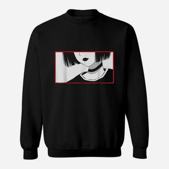 Aesthetic Goth Girl Soft Grunge Aesthetic Gothic Sweatshirt | Crazezy