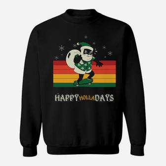 African American Santa Claus Sweatshirt - Monsterry UK