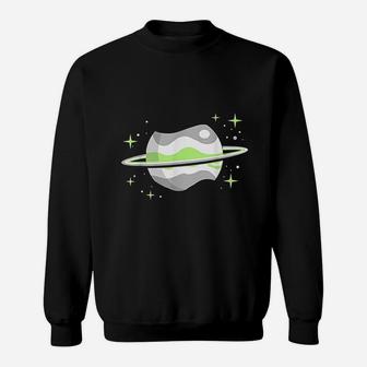 Agender Outer Space Planet Nonbinary Pride Sweatshirt | Crazezy AU