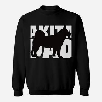 Akita Dad Hoodie Dog Father Akita Gift Sweatshirt | Crazezy