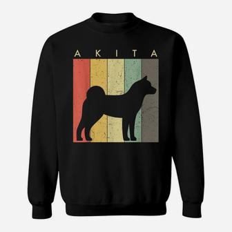 Akita Tshirt - Akita Dog Lover Gift Retro Vintage Style Sweatshirt | Crazezy UK