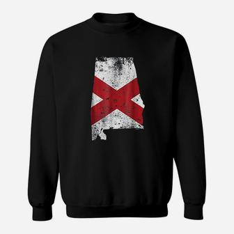 Alabama State Flag Faded Flag Of Alabama Sweatshirt - Thegiftio UK