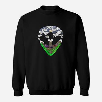 Alien Head Mountain Scenery Sweatshirt | Crazezy UK