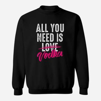 All You Need Is Vodka | Cupid Cocktail Lovers Sweatshirt - Thegiftio UK