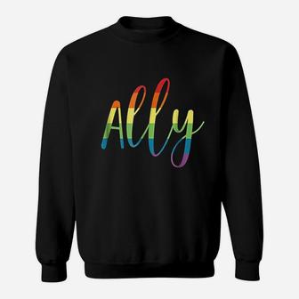 Ally Rainbow Sweatshirt | Crazezy CA