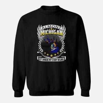 Almont - Michigan Sweatshirt - Thegiftio UK