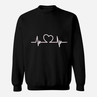 Amdesco Junior Heart Shaped Heartbeat Sweatshirt | Crazezy CA