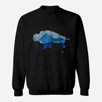 American Bison Nature Mountains Countryside Buffalo Sweatshirt | Crazezy