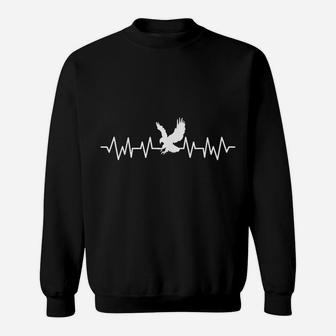 American Eagle Usa Heartbeat Great Gift Sweatshirt | Crazezy