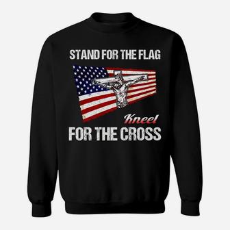 American Flag & Cross Christian Usa Patriot Tee Shirt Sweatshirt | Crazezy AU