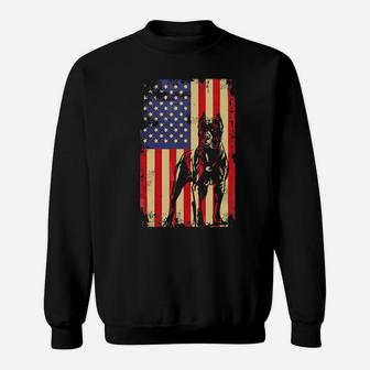 American Flag Cane Corso Shirt For 4Th Of July Sweatshirt - Monsterry