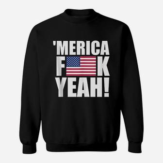 American Flag Merica Sweatshirt - Thegiftio UK