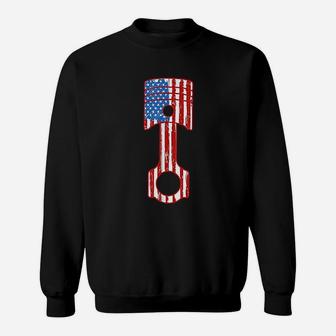 American Flag Piston Sweatshirt | Crazezy