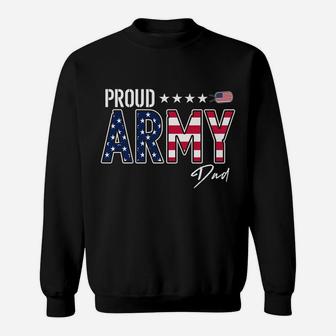 American Flag Proud Army Dad Sweatshirt | Crazezy AU