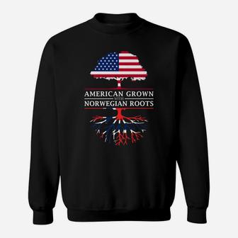 American Grown With Norwegian Roots - Norway Sweatshirt | Crazezy UK