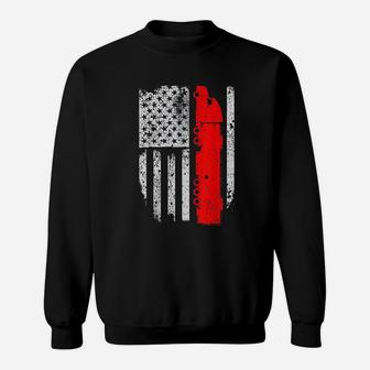 American Truck Driver Flag Sweatshirt | Crazezy