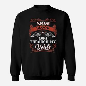 Amos Blood Runs Through My Veins Shirt Youth Kid 2K3td Sweatshirt | Crazezy