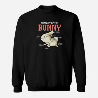 Anatomy Of A Bunny Funny Easter Animal Love Sweatshirt - Thegiftio UK