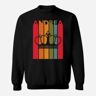 Andrea Gift Idea For Girls Women First Name Vintage Andrea Sweatshirt | Crazezy CA