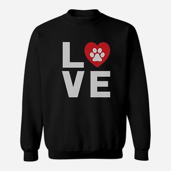 Animal Lover Dog Paw Print Love Dogs My Best Friend Women Sweatshirt | Crazezy AU