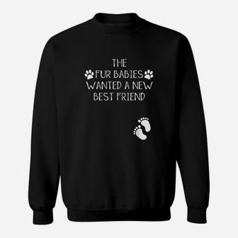 Announcement Dog Or Cat Fur Babies Sweatshirt | Crazezy