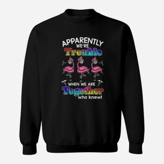 Apparently We Are Trouble Sweatshirt - Monsterry