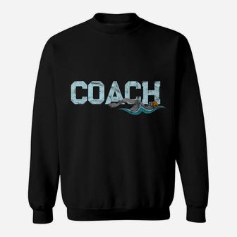 Appreciation Gifts For Swim Coaches Funny Swim Teacher Coach Sweatshirt | Crazezy DE