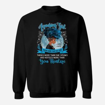 Aquarius Girl Zodiac Birthday January Or February Bday Gift Sweatshirt | Crazezy