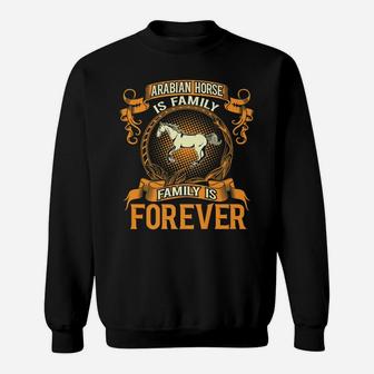 Arabian Horse Is Family Forever Pet Lovers Gift Sweatshirt | Crazezy DE