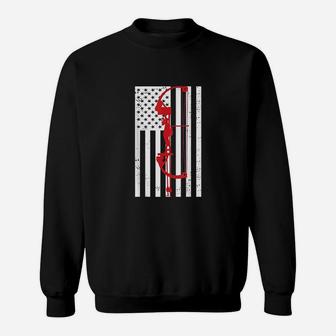 Archery American Flag Usa Patriotic Sweatshirt - Thegiftio UK