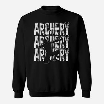 Archery Lovers Theme Graphic Design Bow Hunting Sweatshirt | Crazezy DE