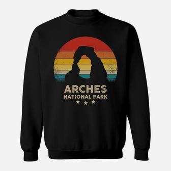 Arches - National Park Retro Souvenir Sweatshirt | Crazezy