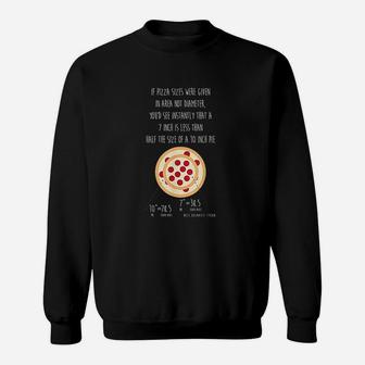 Area Of A Pizza Math Sweatshirt | Crazezy UK