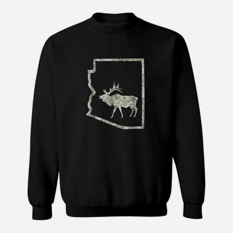 Arizona Elk Hunting Camo Perfect Hunter Gift Sweatshirt | Crazezy CA