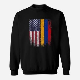 Armenian American Flag Armenia Usa Sweatshirt | Crazezy