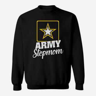 Army Stepmom Soldier Lover Pocket Star Graduation Vet Day Sweatshirt | Crazezy