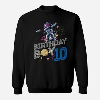 Astronaut 10 Years Old Bday Space Explorer 10Th Birthday Boy Sweatshirt | Crazezy DE