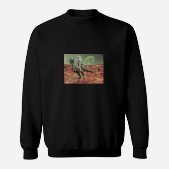 Astronaut Dinosaur On Mars Sweatshirt - Monsterry