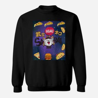 Astronaut Space Cat Samurai Taco Pizza Burger Kitten Pet Sweatshirt | Crazezy