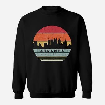 Atlanta Souvenir Retro Style Usa Skyline Sweatshirt - Thegiftio UK