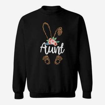 Aunt Bunny Animal Lover Women Cute Easter Day Sweatshirt | Crazezy UK