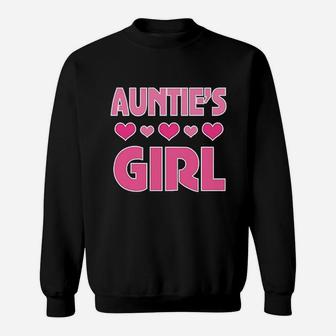 Auntie Girl Niece Gift Sweatshirt | Crazezy