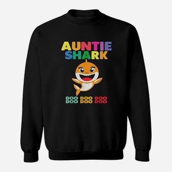 Auntie Shark Doo Doo Sweatshirt | Crazezy