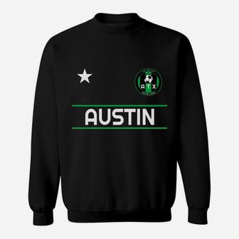 Austin Soccer Team Jersey - Mini Atx Badge Sweatshirt | Crazezy UK