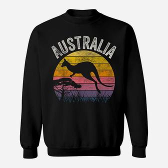 Australia Day Shirt Funny Australian Kangaroo Vintage Gift Sweatshirt | Crazezy CA
