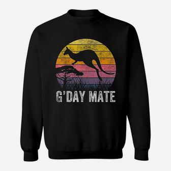 Australia G Day Mate Kangaroo Australian Symbol Sweatshirt | Crazezy AU