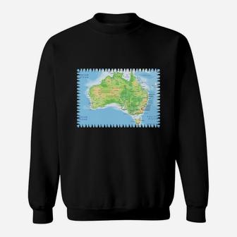 Australia Map January Cool Gifts Funny Gifts Ideas Sweatshirt - Seseable